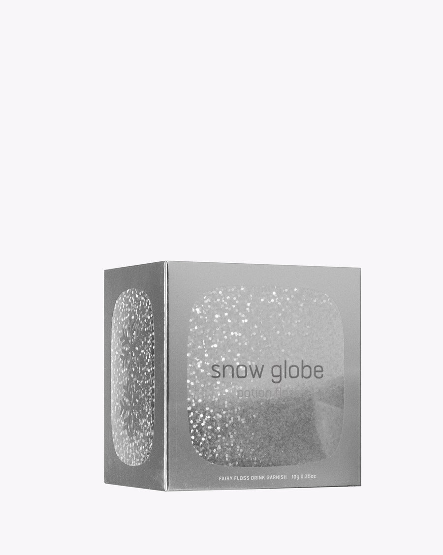Box with silver sparkly fairy floss for drinks, birthday presents and gift ideas