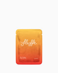 Fluffe fire mango single pack of fairy floss/cotton candy on a white background