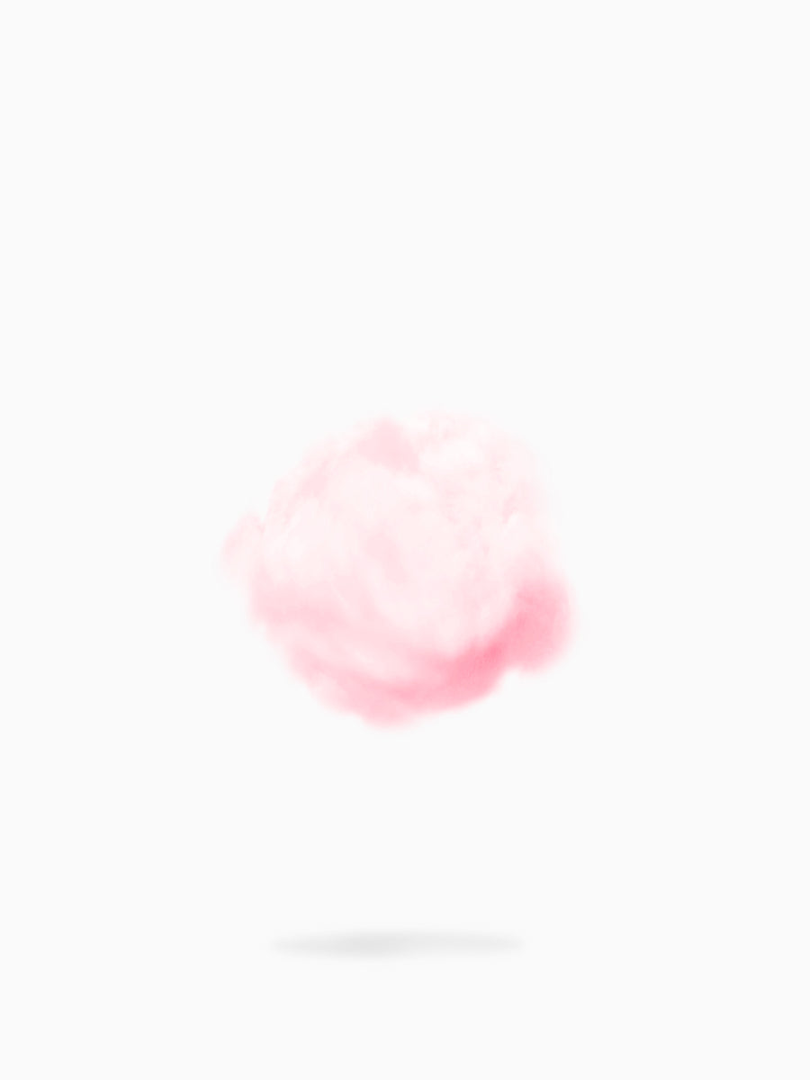 light pink fluffe fairy floss/cotton candy